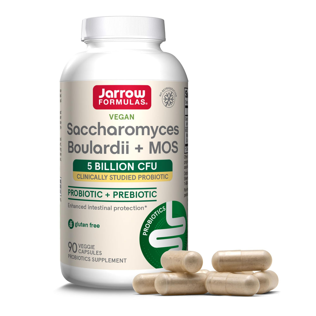 Jarrow Formulas Saccharomyces Boulardii & MOS, 90 Count