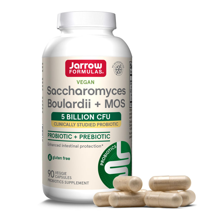 Jarrow Formulas Saccharomyces Boulardii & MOS, 90 Count