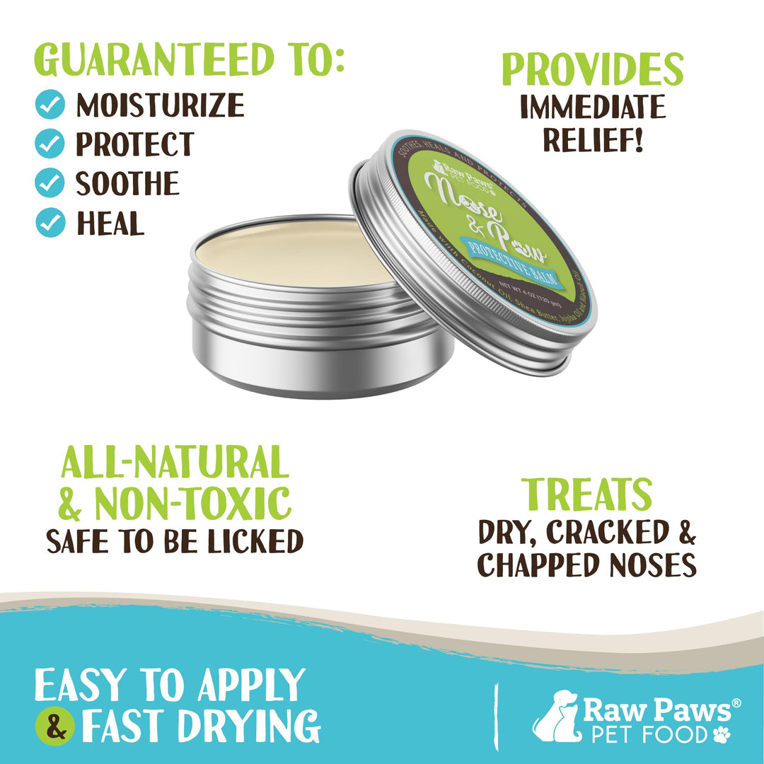 Raw Paws Dog Nose Balm and Paw Butter, 4 oz