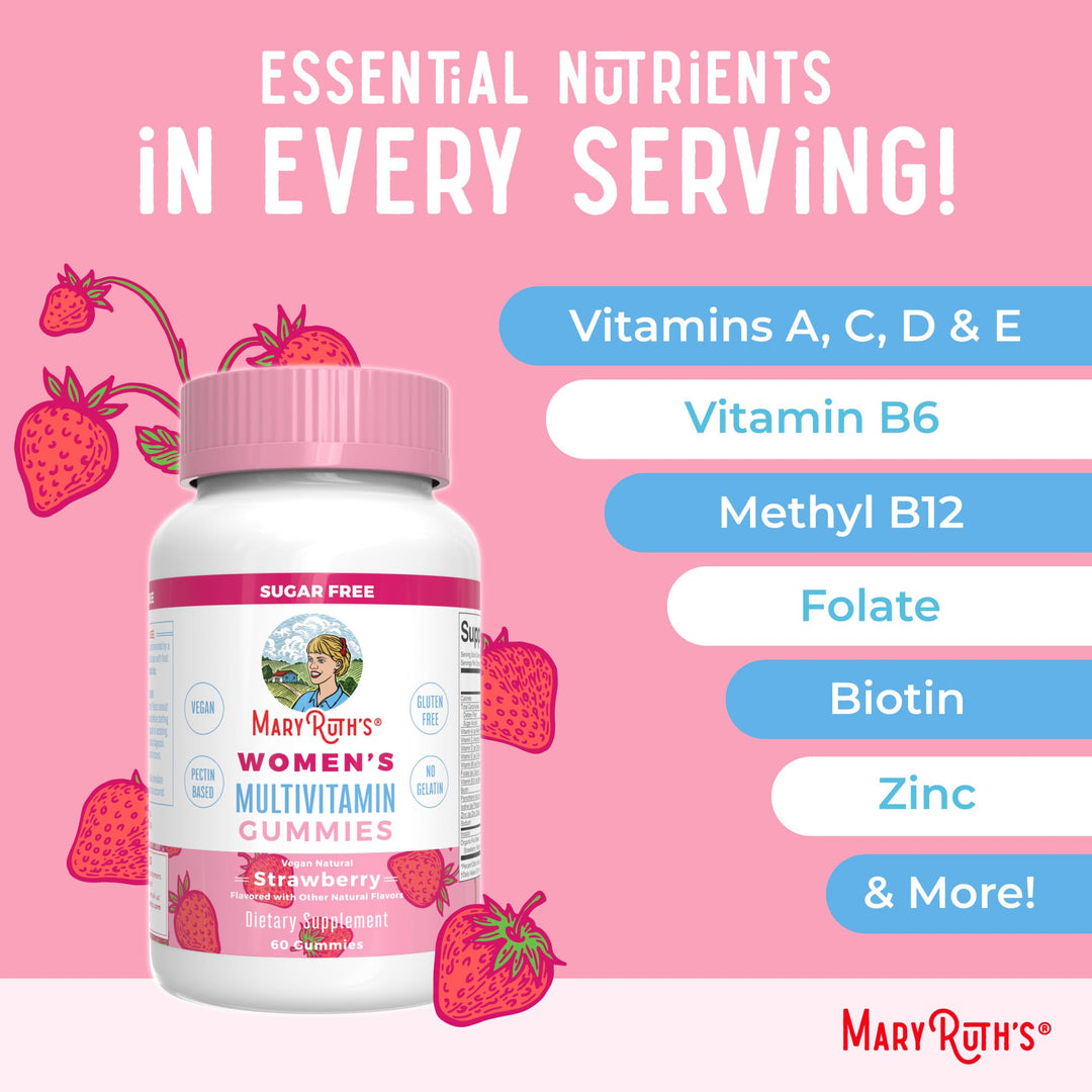 MARYRUTH'S Organics Women's Immune Support Multivitamin Gummies, 60 Count