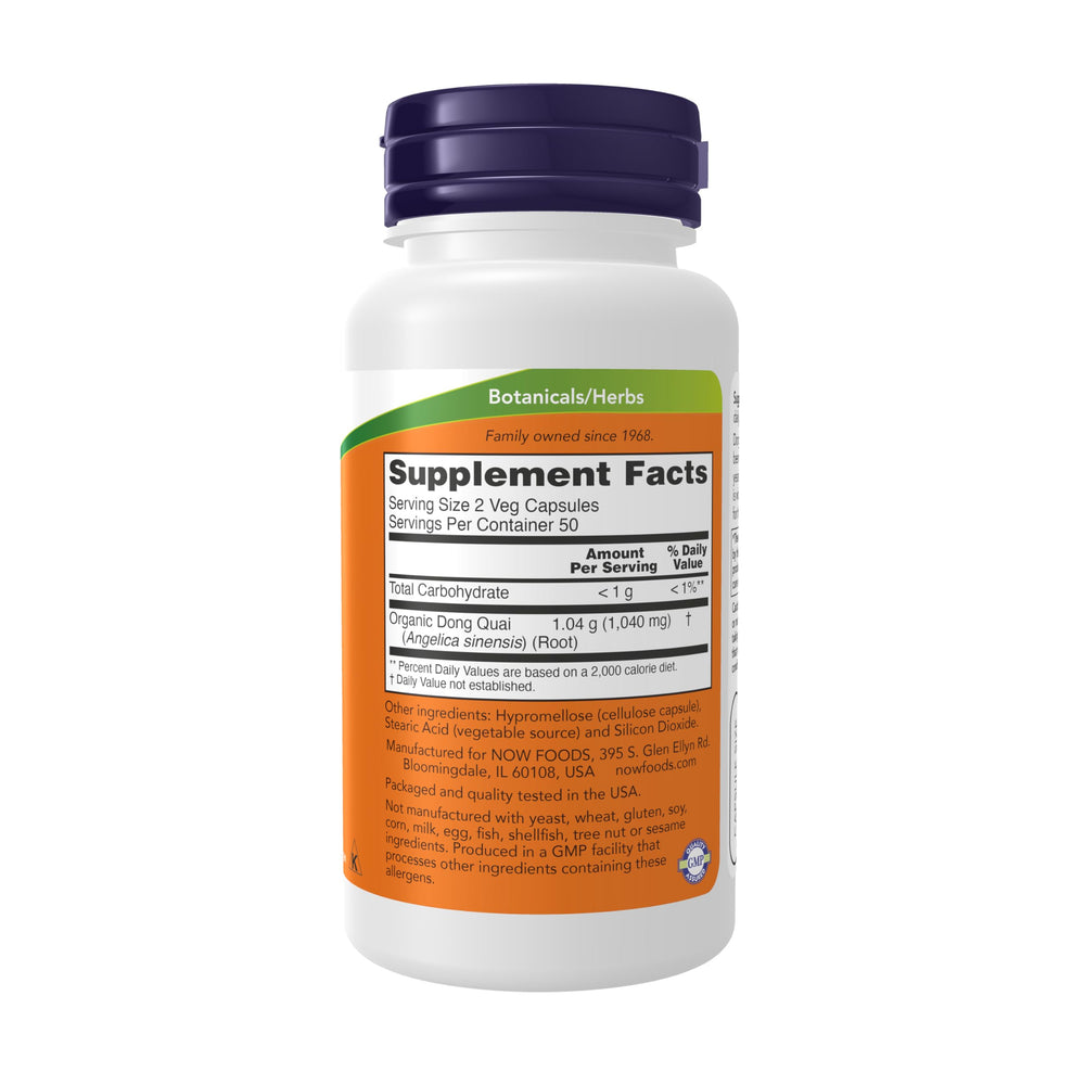 NOW Dong Quai, 520 mg, 100 Count