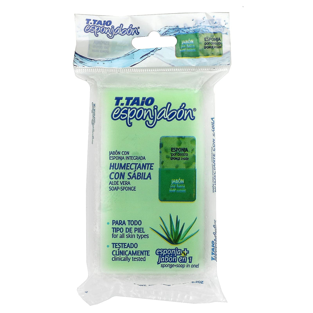 T.TAIO Aloe Vera Esponjabón, 120 g