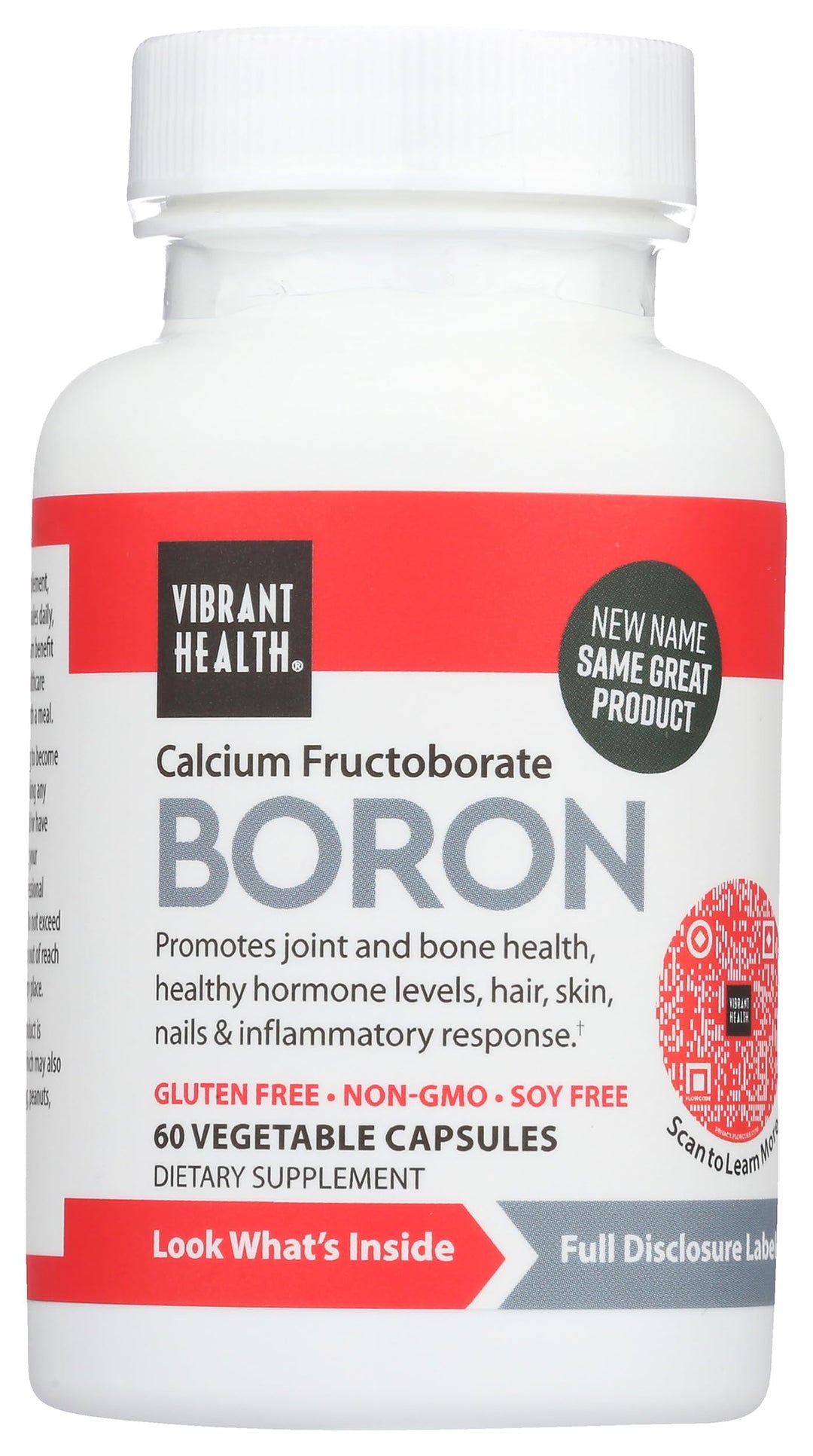 Vibrant Health Super Natural Boron Vegetable Capsules, 60 Count