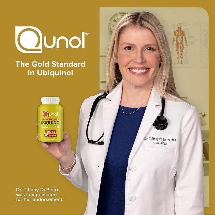 Qunol Ubiquinol CoQ10 Softgels, 200 mg, 60 Count