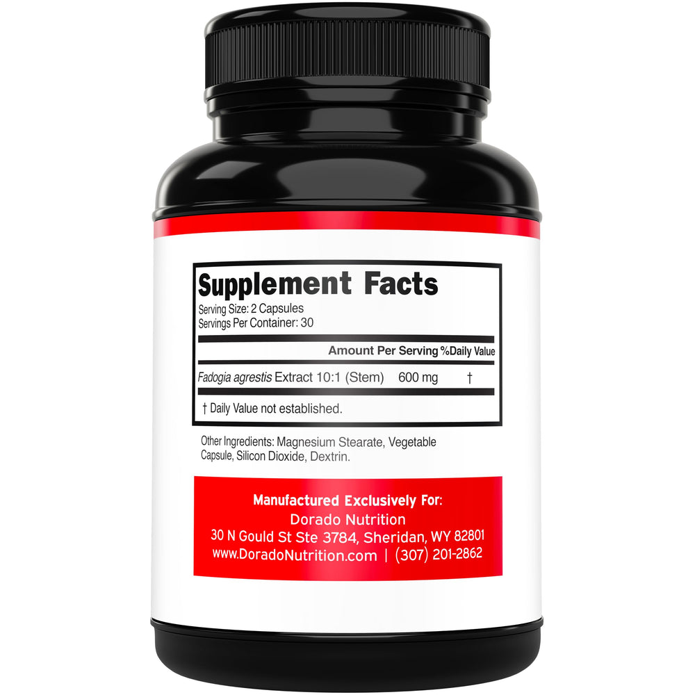 DORADO NUTRITION Fadogia Agrestis Extract Capsules, 600 mg