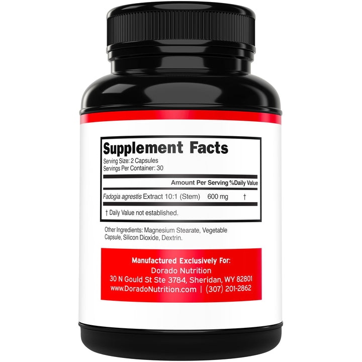 DORADO NUTRITION Fadogia Agrestis Extract Capsules, 600 mg