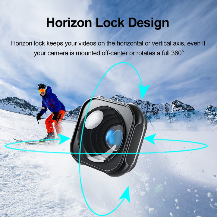 TELESIN Max Lens Mod, Replacement Lens for GoPro Hero 11, 10, 9