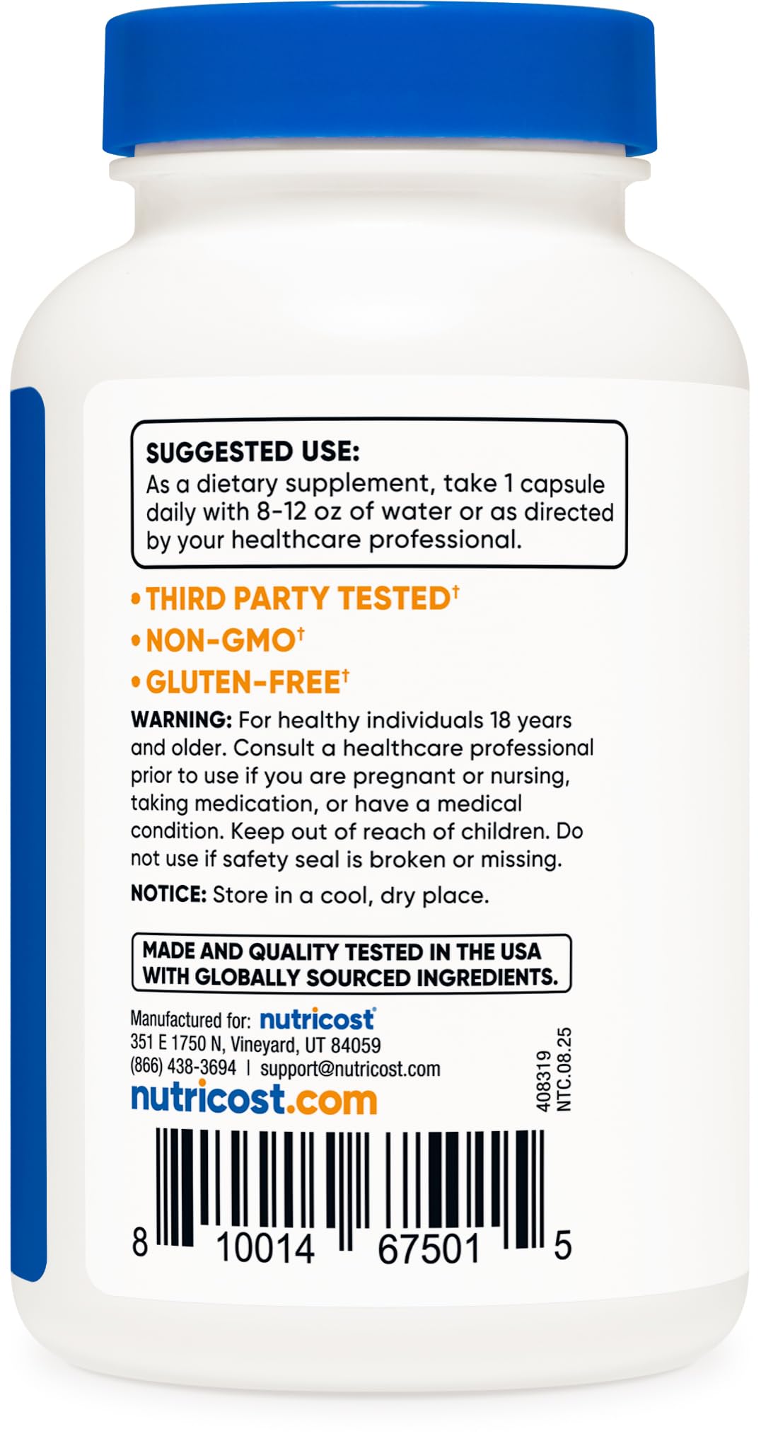 Nutricost Goldenseal Root Capsules, 600 mg, 120 Count
