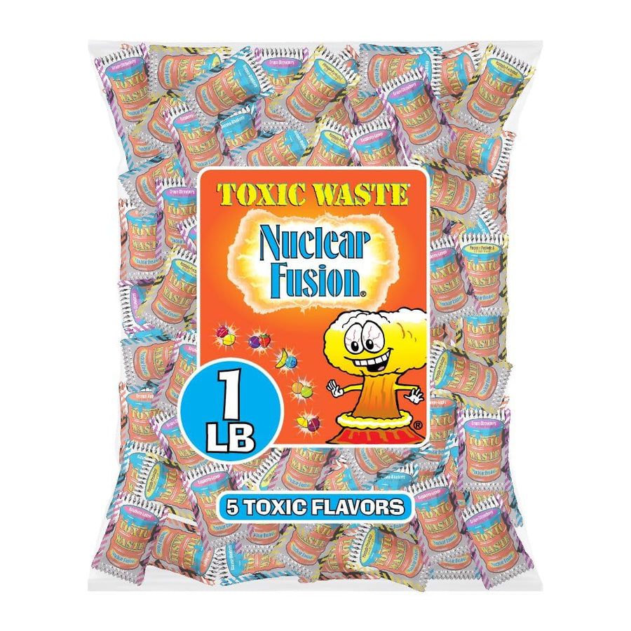 TOXIC WASTE Nuclear Fusion Sour Candy, Assorted Flavors, 1 lb