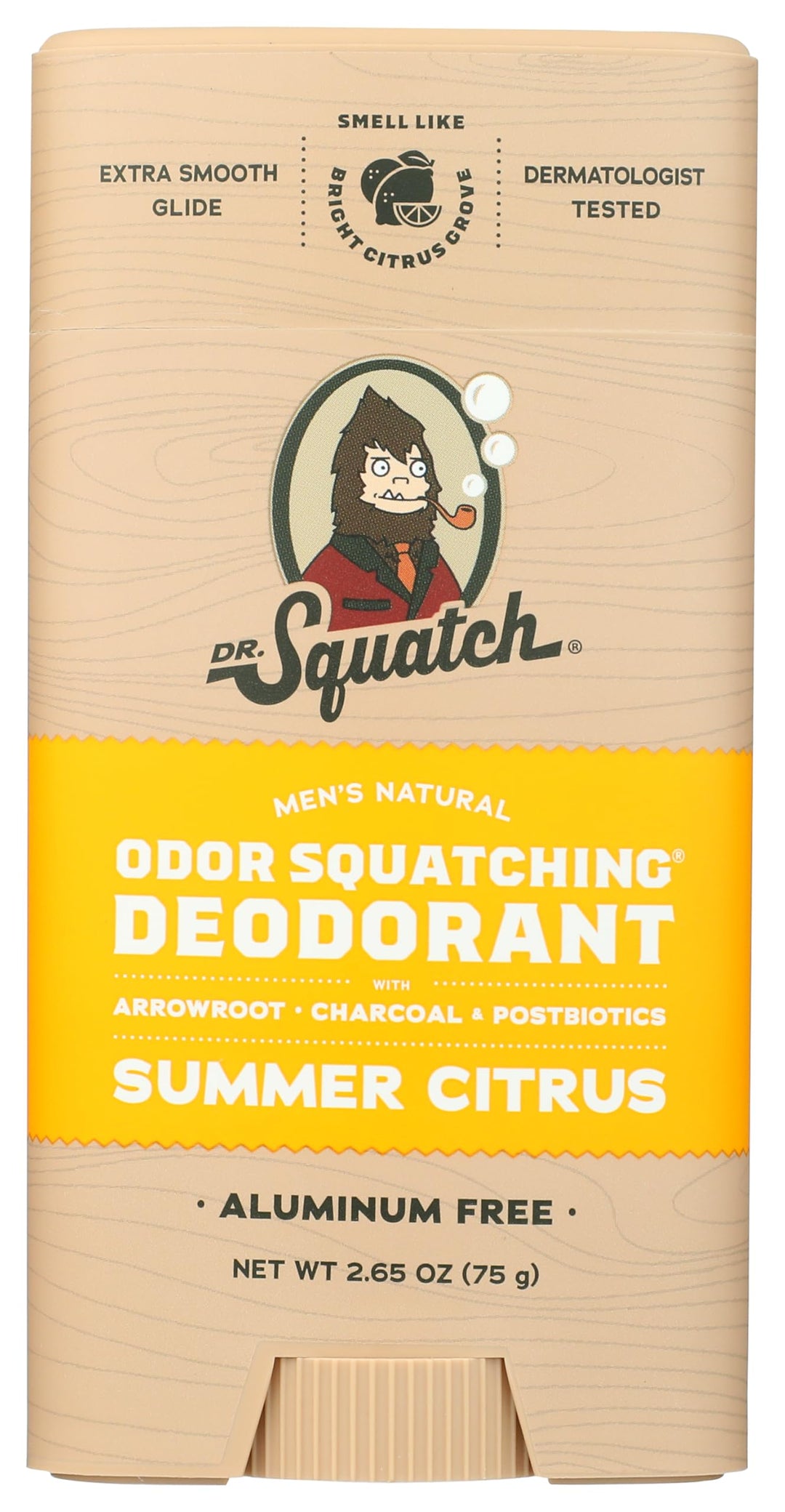 Dr. Squatch Summer Citrus Deodorant, 2.65 oz