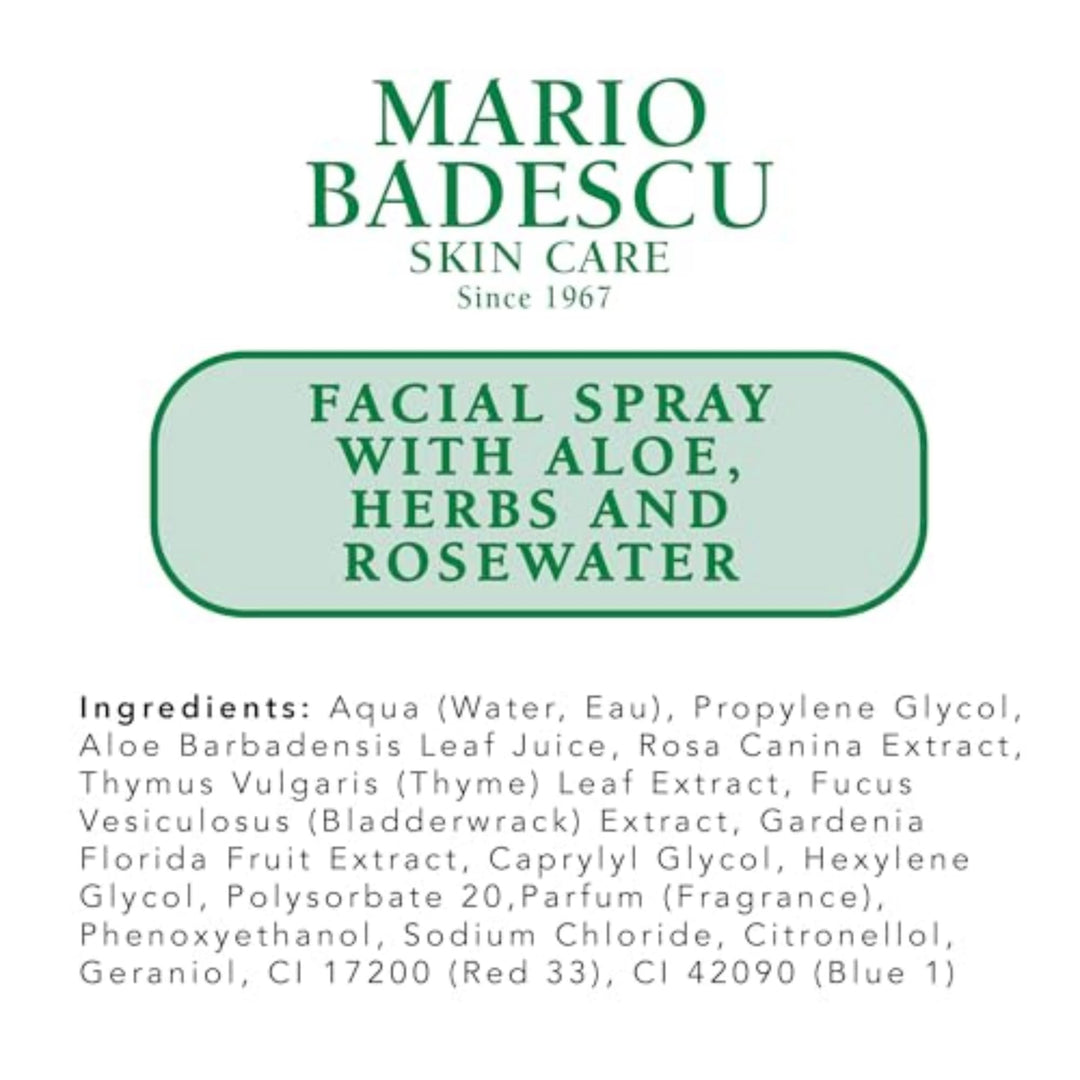 Mario Badescu Facial Spray With Aloe, Herbs And Rose Water, 118 ml