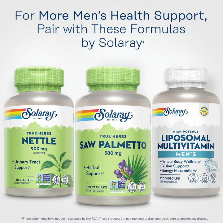 SOLARAY Saw Palmetto Whole Berry, 180 Count