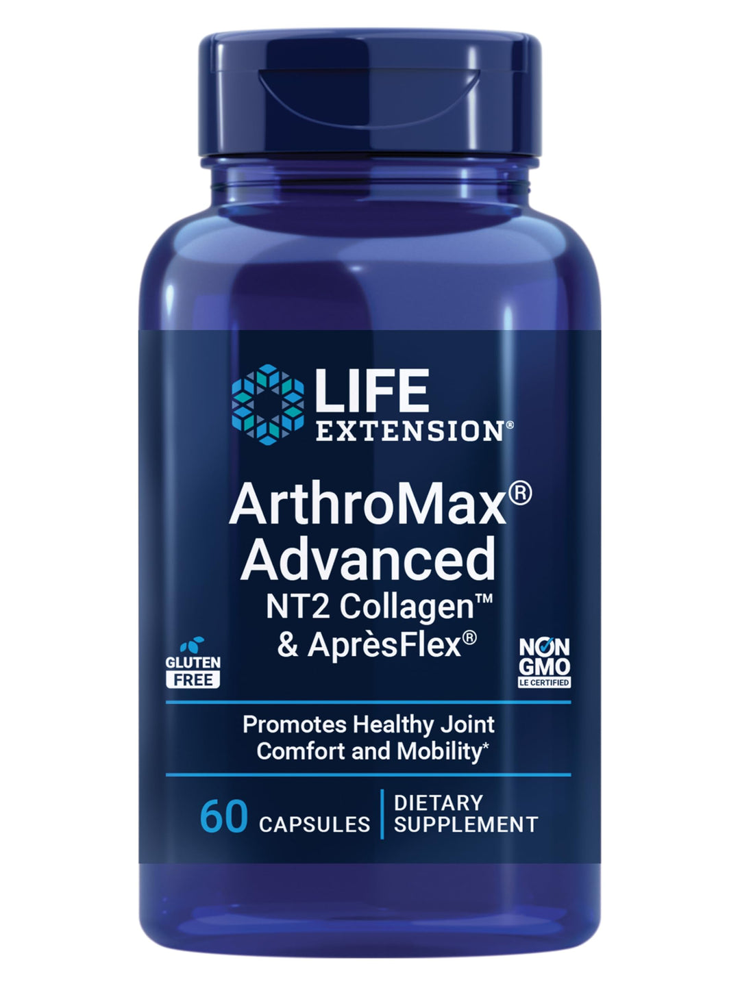 Life Extension Arthromax Advanced With NT2 Collagen & ApresFlex, 60 Count