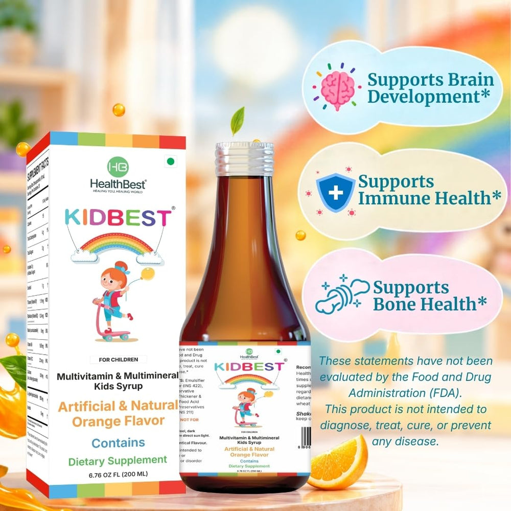 HealthBest Kidbest Multivitamin Syrup, 200 ml