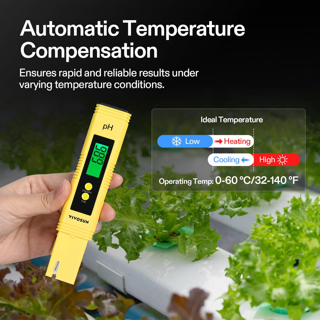 VIVOSUN Digital pH Meter Pen Tester, 0.01 Accuracy