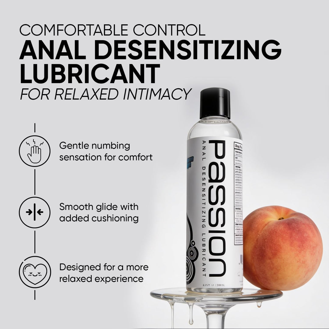 Passion Lube Desensitizing Anal Lubricant, Maximum Strength, 8.25 fl oz