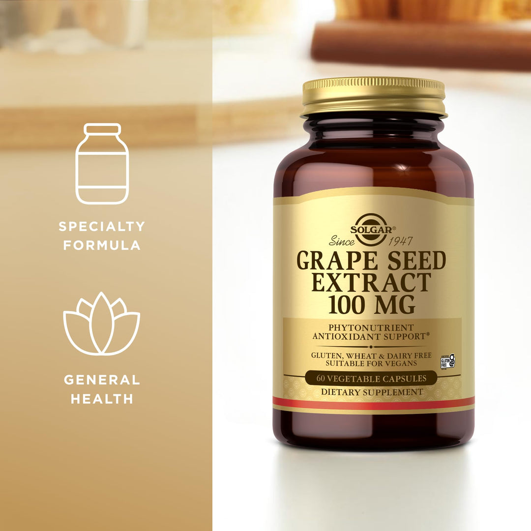 Solgar Grape Seed Extract 100 mg, 60 Count
