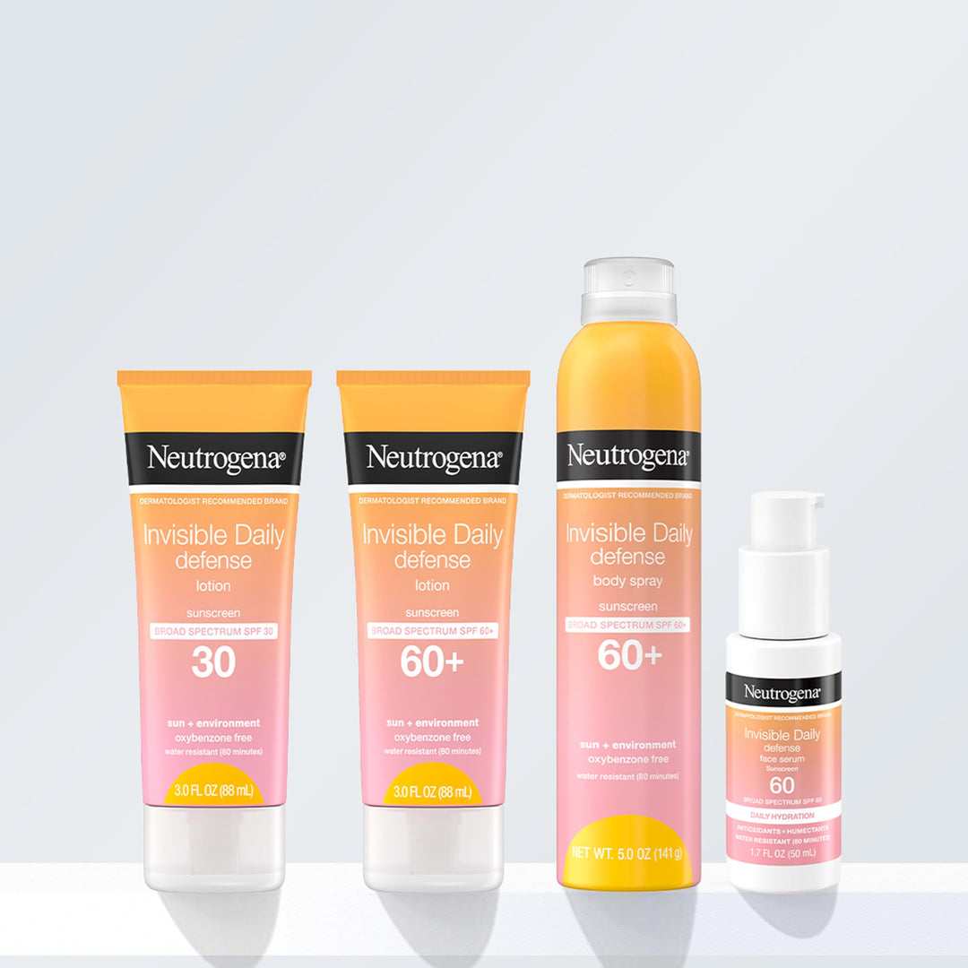 Neutrogena Invisible Daily Defense Sunscreen Lotion, SPF 60+, 3 fl oz