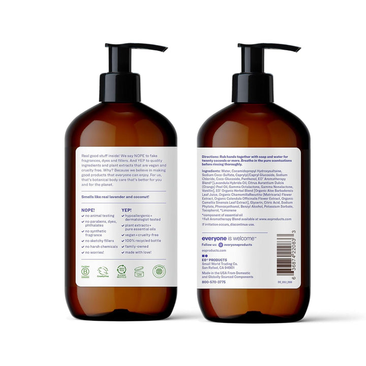 Everyone for Every Body Hand Soap, Lavender Plus Coconut, 12.75 oz