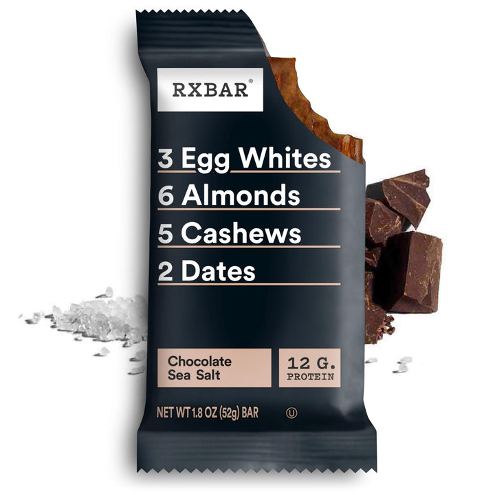 RXBAR Protein Bar, Chocolate Sea Salt, 12 Count