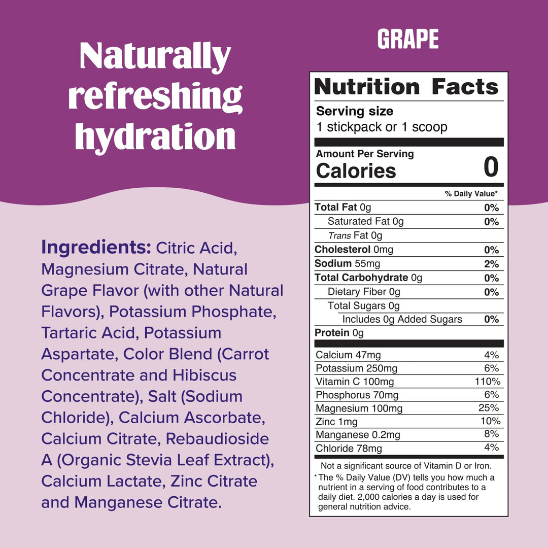 Ultima Replenisher Electrolyte Powder, Grape, 30 Count