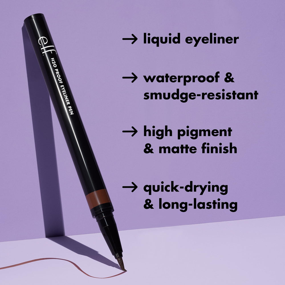 e.l.f. Intense H2O Proof Eyeliner Pen, 0.7 ml