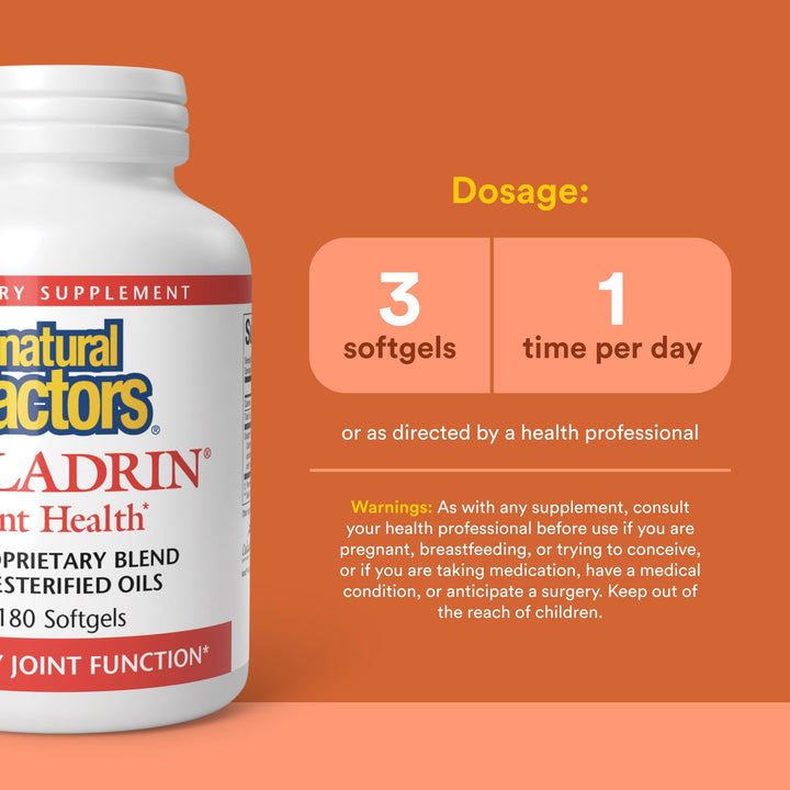 Natural Factors Celadrin Joint Health Softgels, 180 Count