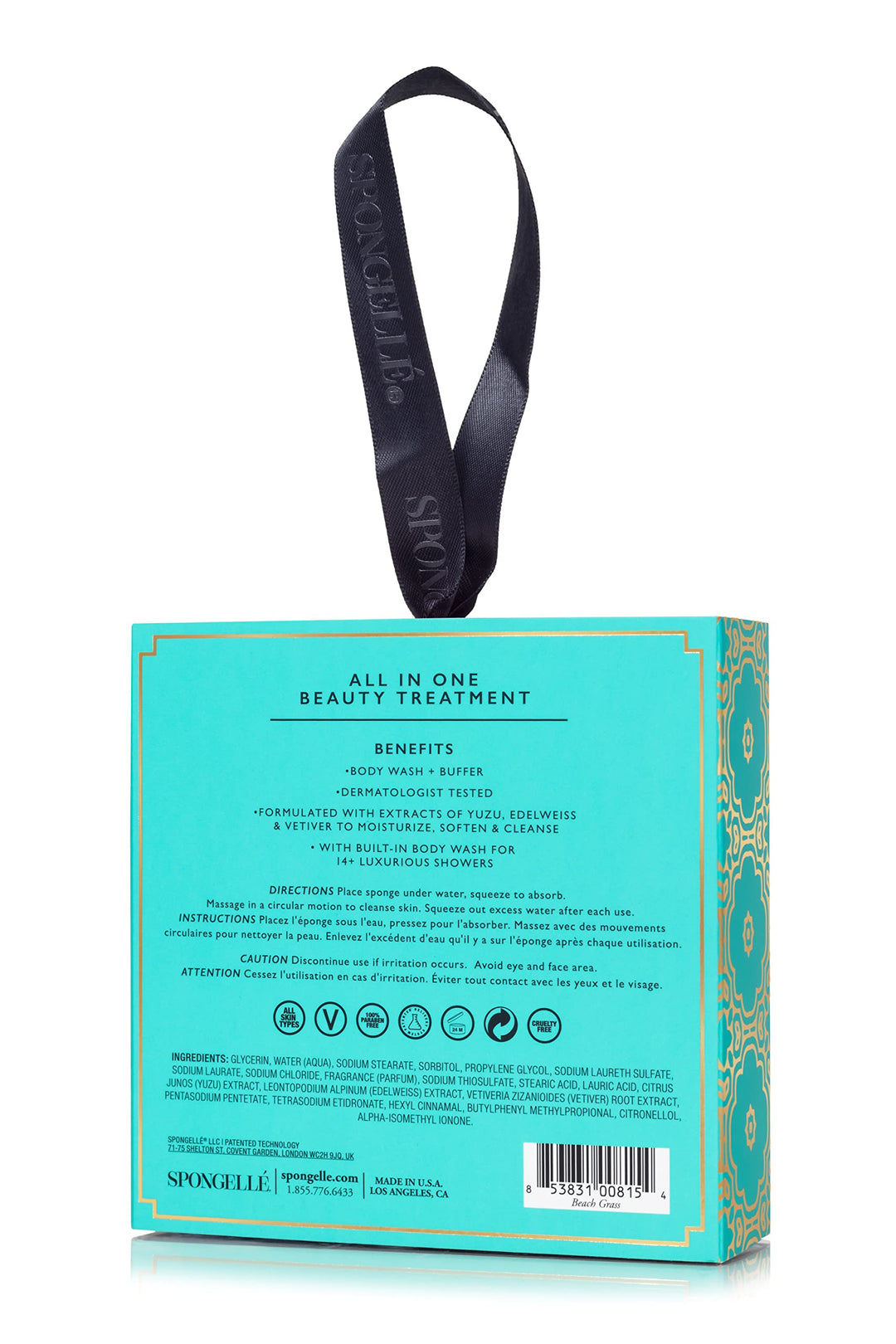 SPONGELLÉ Boxed Flower Body Wash Buffer, Beach Grass