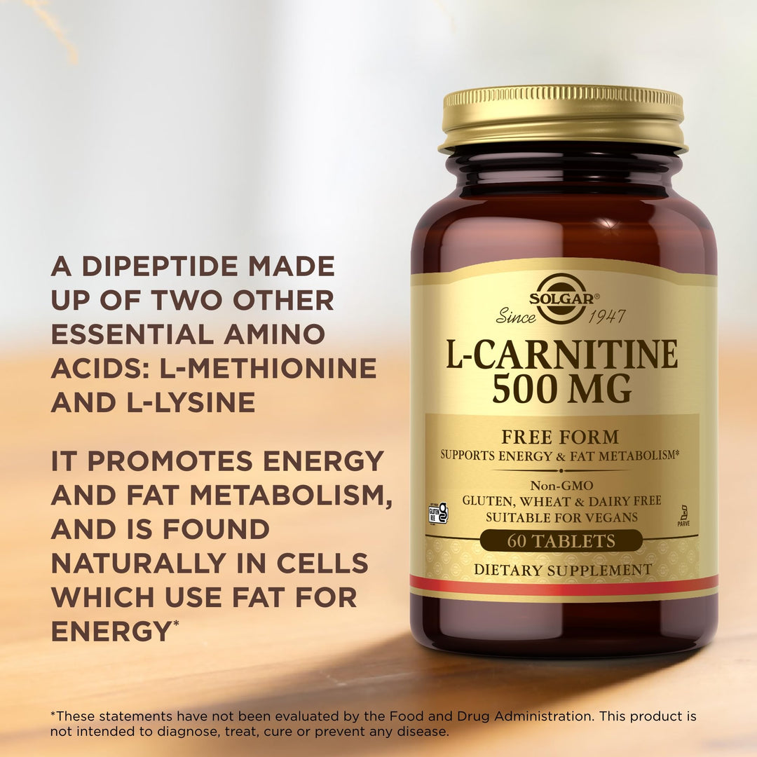 Solgar L-Carnitine 500 mg, 60 Count