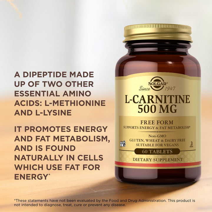 Solgar L-Carnitine 500 mg, 60 Count