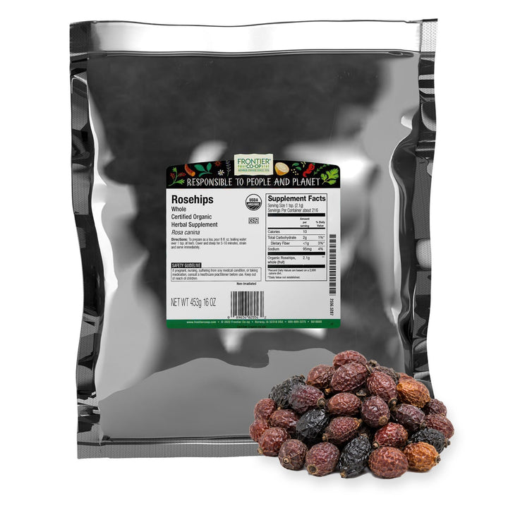 Rosehips Whole Organic, 1 lb