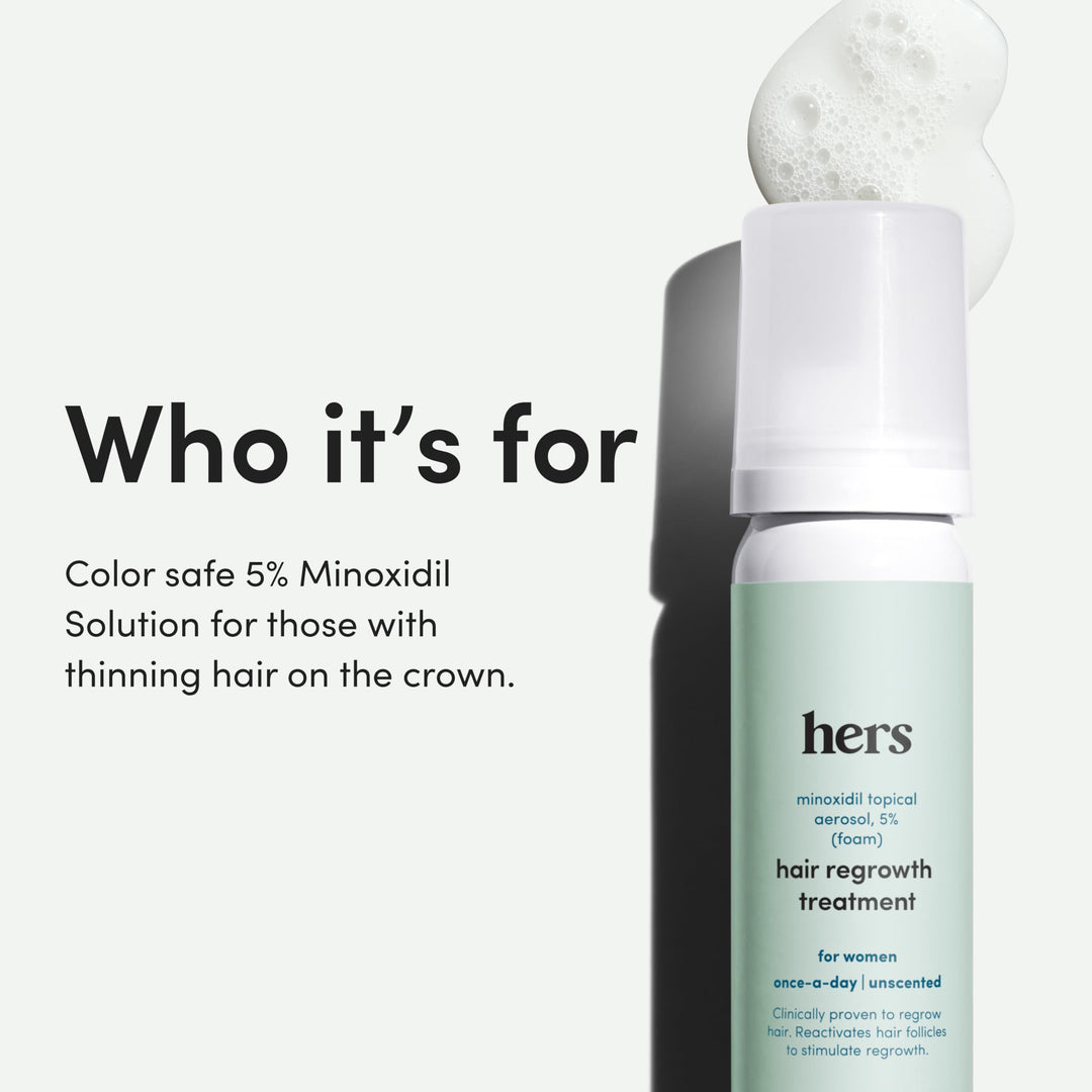 HIMS & HERS Hair Regrowth Treatment, Unscented, 4 Month Supply