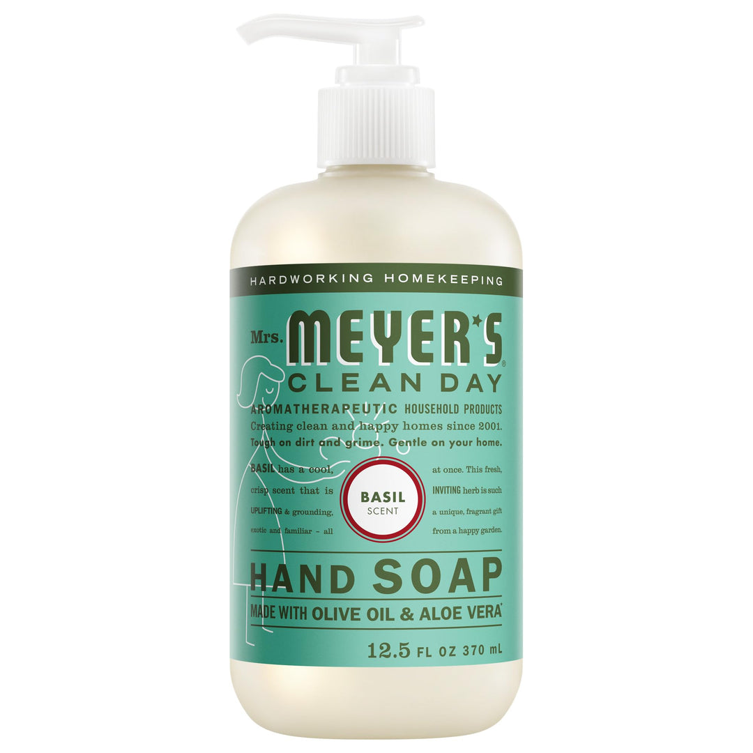 Mrs. MEYER'S Clean Day Hand Soap, Basil, 12.5 fl oz