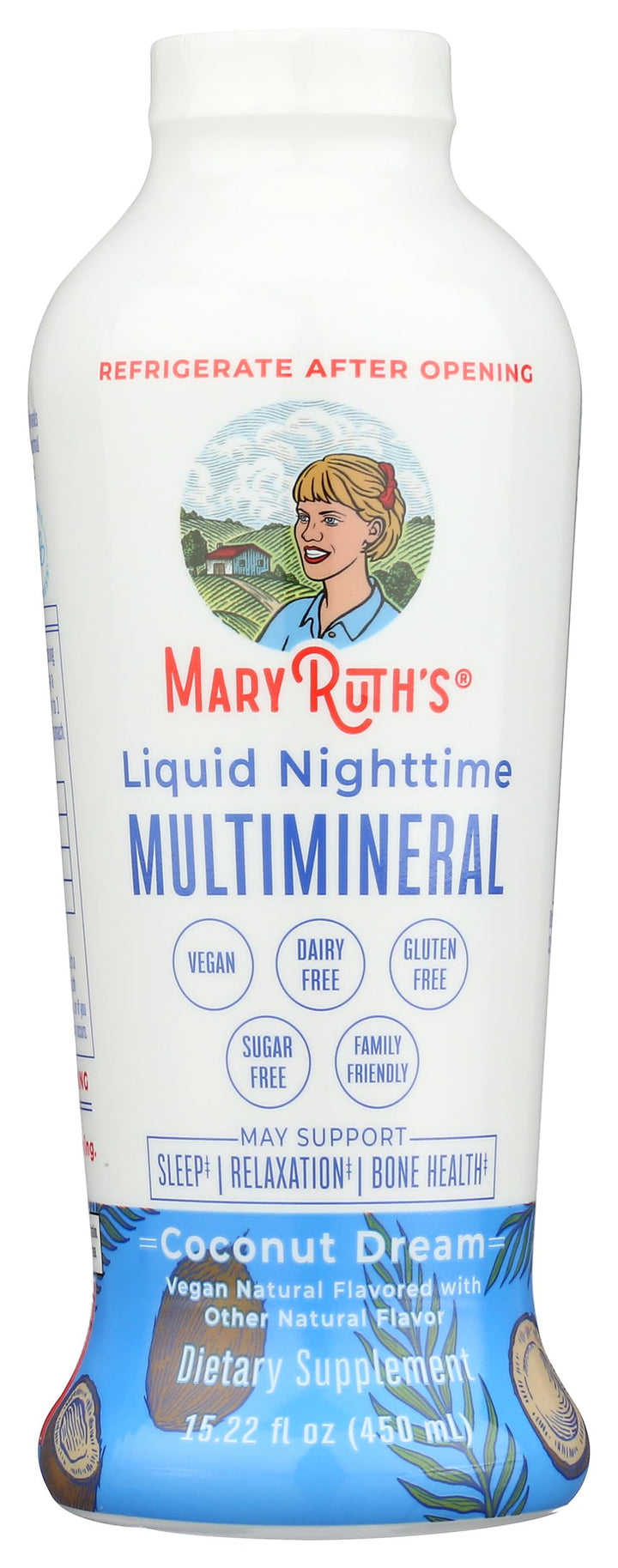 MaryRuth's Liquid Nighttime Multimineral, No Melatonin, 15.22 oz
