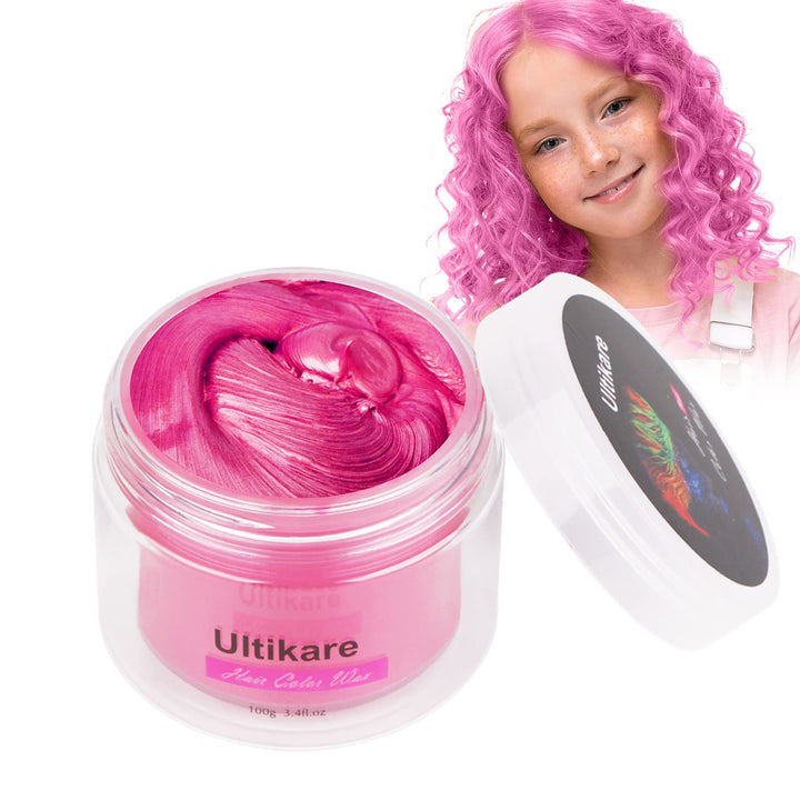 Ultikare Temporary Hair Color Wax, Pink, 3.4 oz