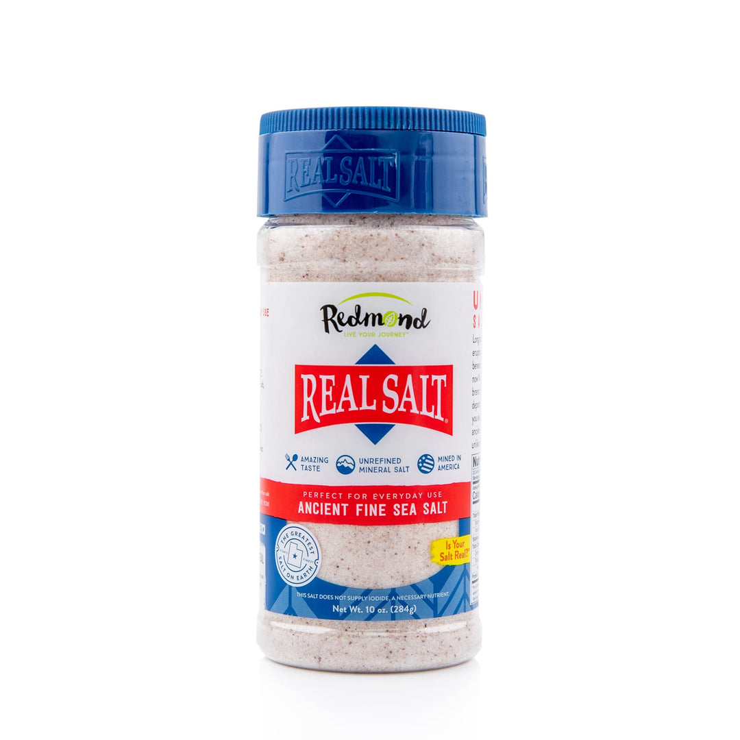 REDMOND Real Salt Natural Unrefined Fine Sea Salt, 10 oz Shaker