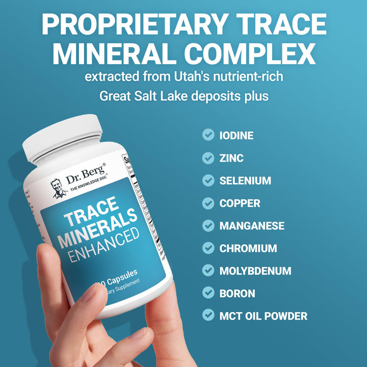 Dr. Berg Nutritionals Trace Minerals Enhanced, 100 mg, 60 Count
