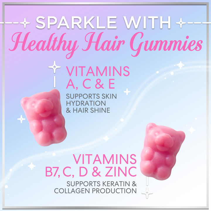 Hello Lovely! Hair Vitamin Gummy, Berry Flavor, 120 Count