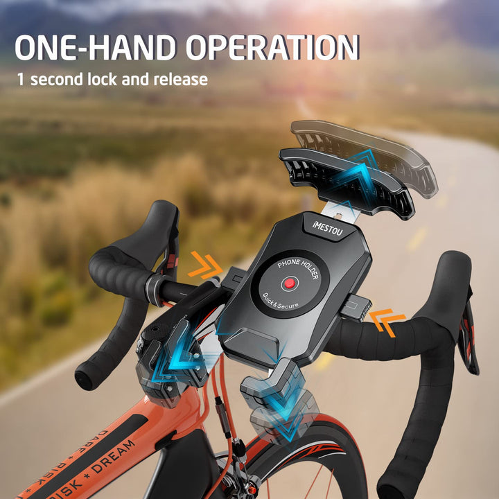 iMESTOU Motorcycle Phone Holder, Handlebar Mount