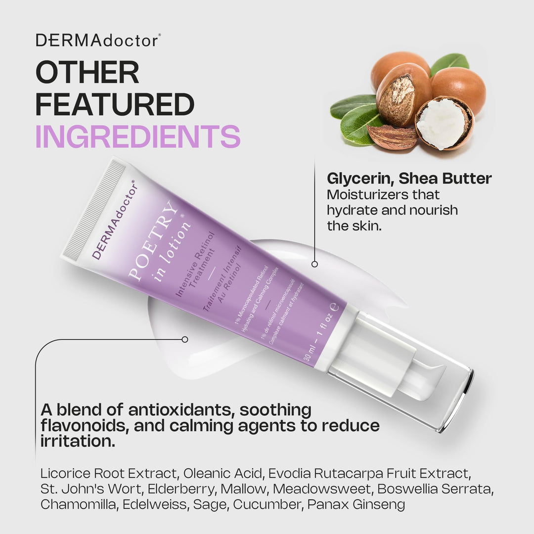 Dermadoctor Poetry In Lotion Intensive Retinol 1%, 30 ml