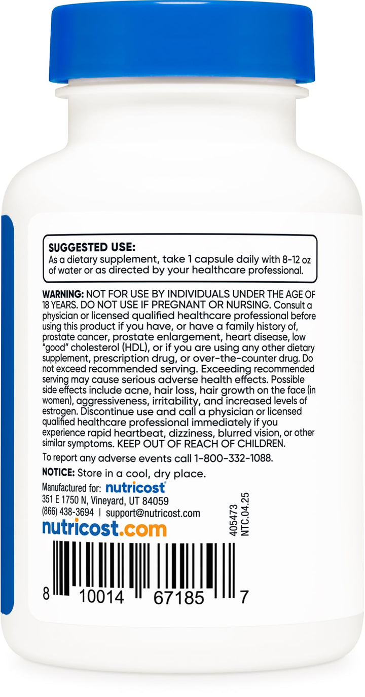 Nutricost DHEA 25 mg, 120 Count