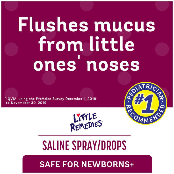Little Remedies Noses Saline Spray Drops, 1 oz