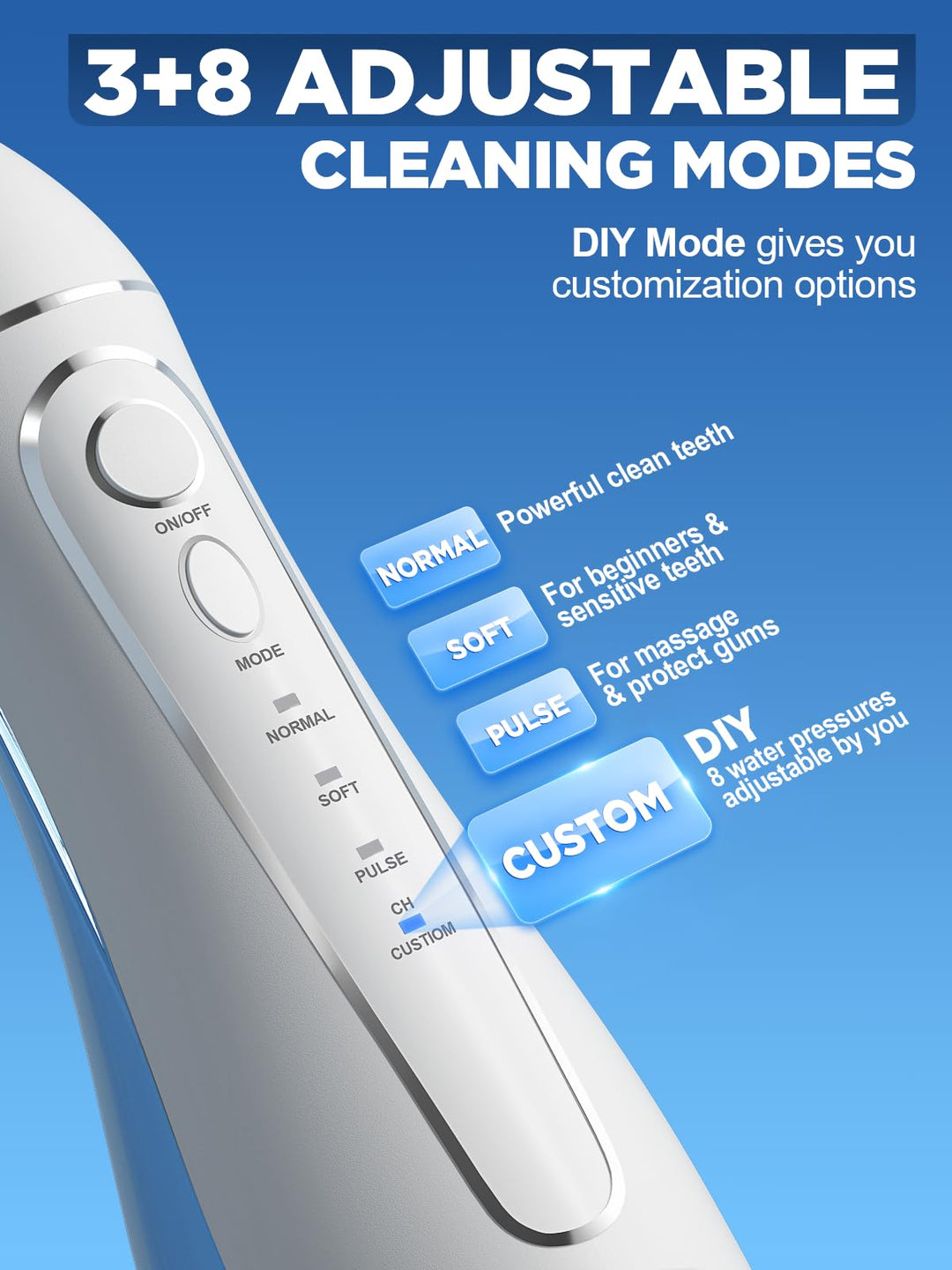 Oralfree Water Dental Flosser, White