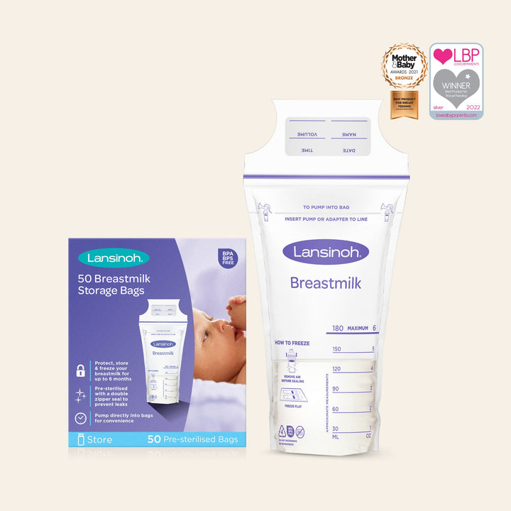 Lansinoh Breast Milk Storage Bags, 50 Count