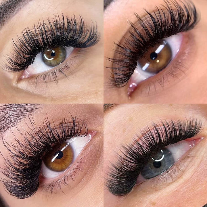 EMEDA Pre Made Fans Eyelash Extensions, 8D 0.07 C, Mix 8-14mm