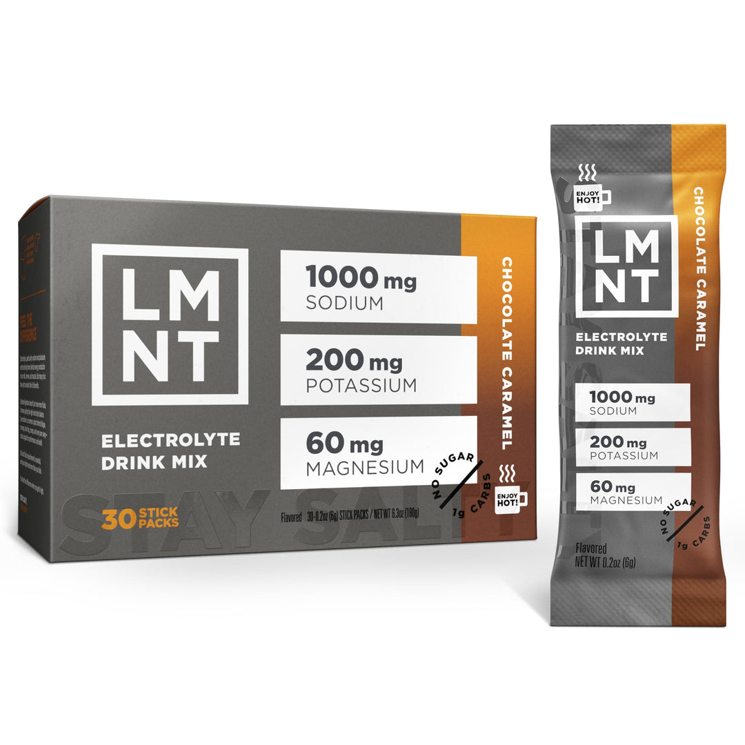 Drink LMNT Electrolyte Drink Mix, Chocolate Caramel, 30 Count