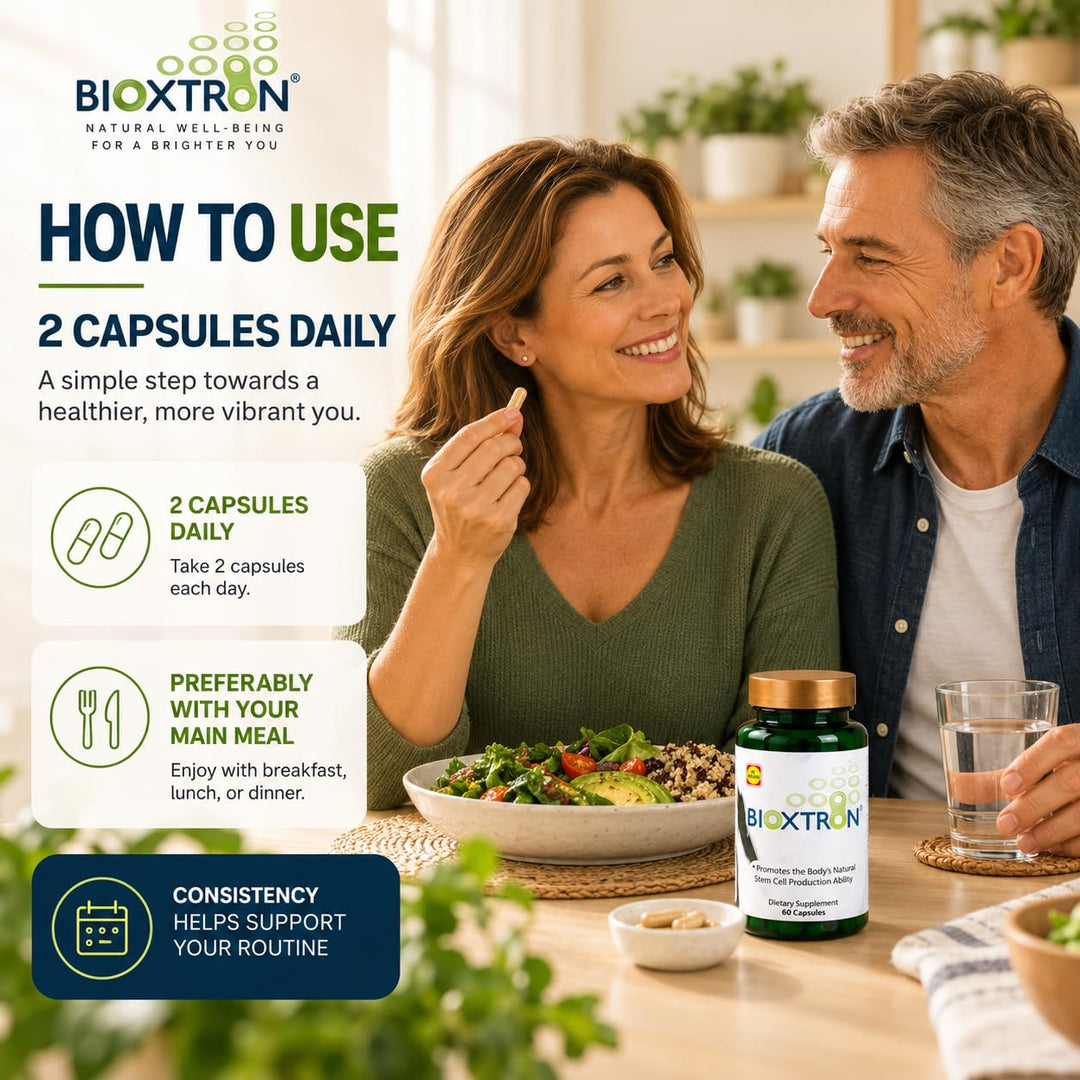 Bioxtron Natural Stem Cell Supplement Capsules, 60 Count