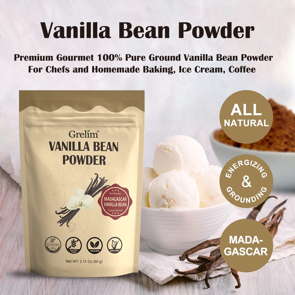 Grelim Vanilla Bean Powder, 2.11 oz (60 g)