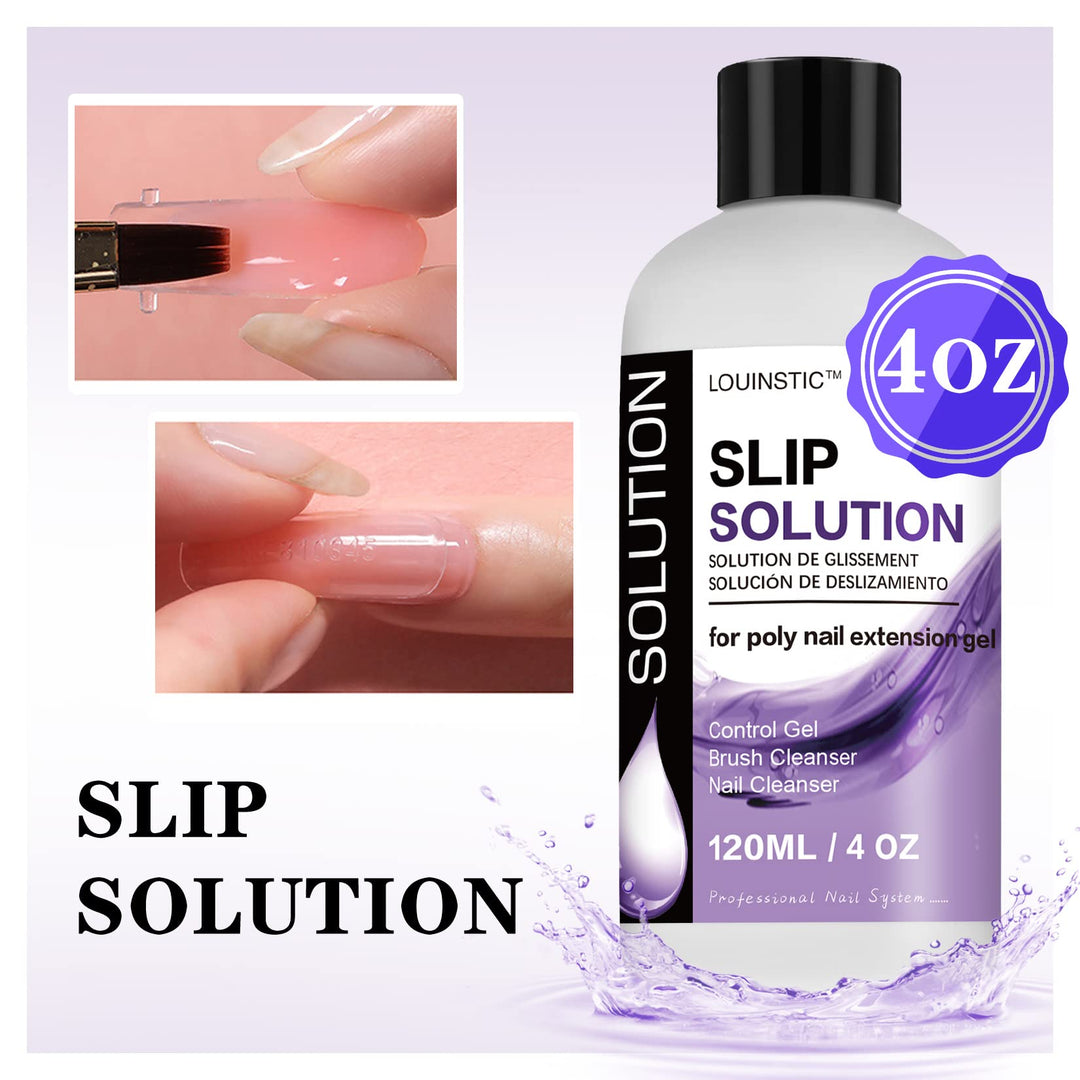 LOUINSTIC Slip Solution For Poly Extension Gel, 4 fl oz