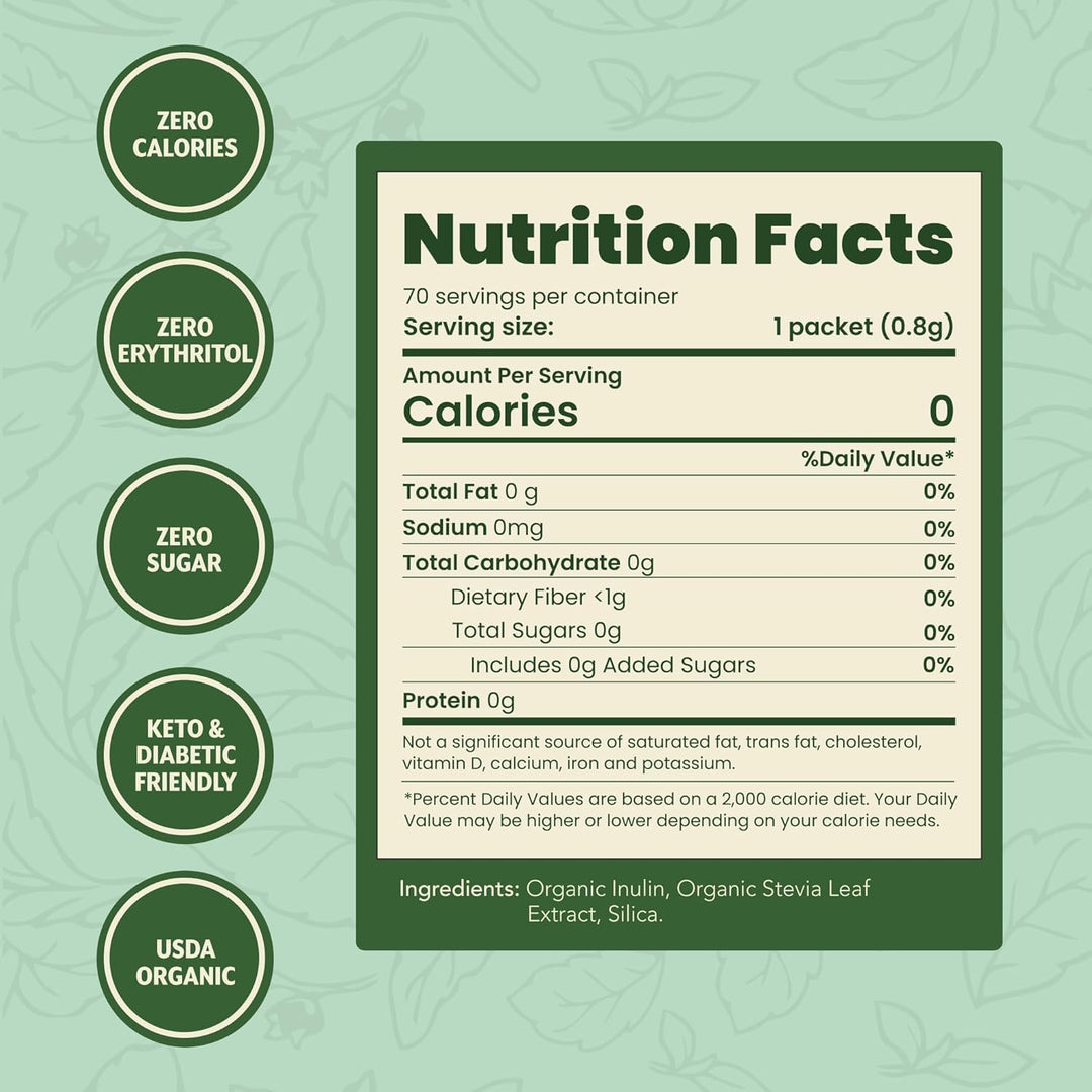 SweetLeaf Stevia Sweetener, Organic, 70 Count